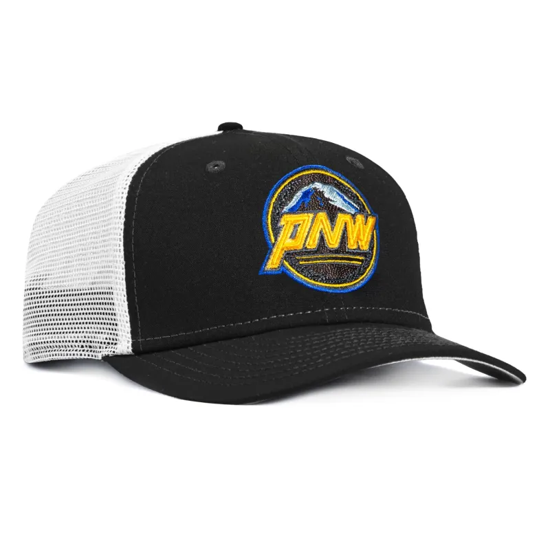 New Era 9Seventy Seattle Mariners 2023 City Connect Snapback Trucker Hat - Black, White made by New Era