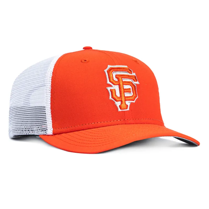 New Era 9Seventy San Francisco Giants 2021 City Connect Snapback Trucker Hat - Orange, White made by New Era