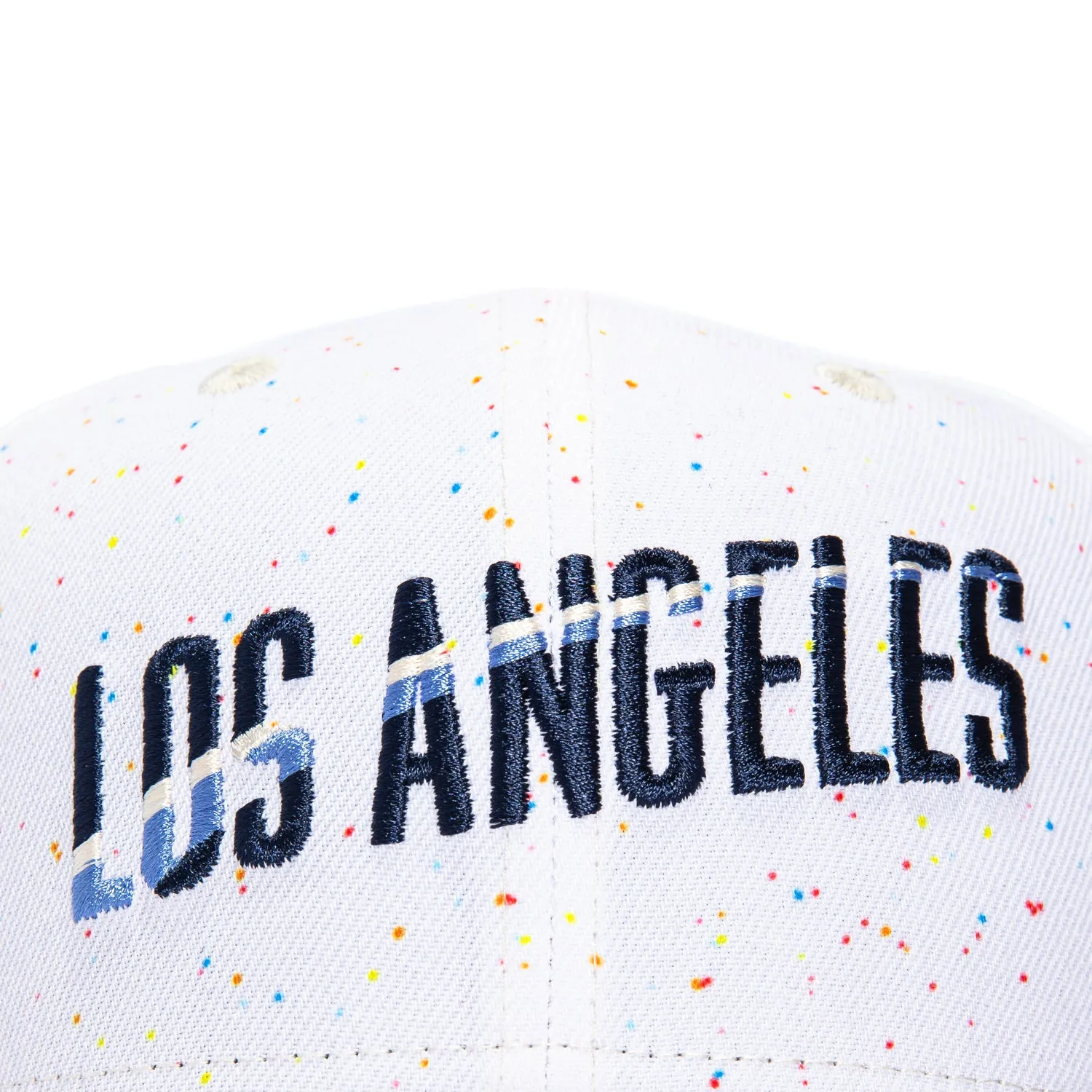 New Era 9Seventy Los Angeles Dodgers 2024 City Connect Speckle Snapback Trucker Hat - White sold by Hat Club product image thumbnail 3