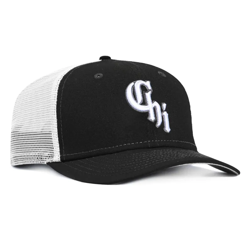 New Era 9Seventy Chicago White Sox City Connect Snapback Trucker Hat - Black, White made by New Era