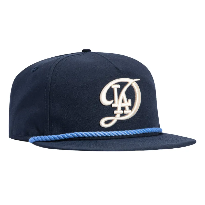 New Era The Golfer Los Angeles Dodgers 2024 City Connect Snapback Rope Hat - Navy made by New Era