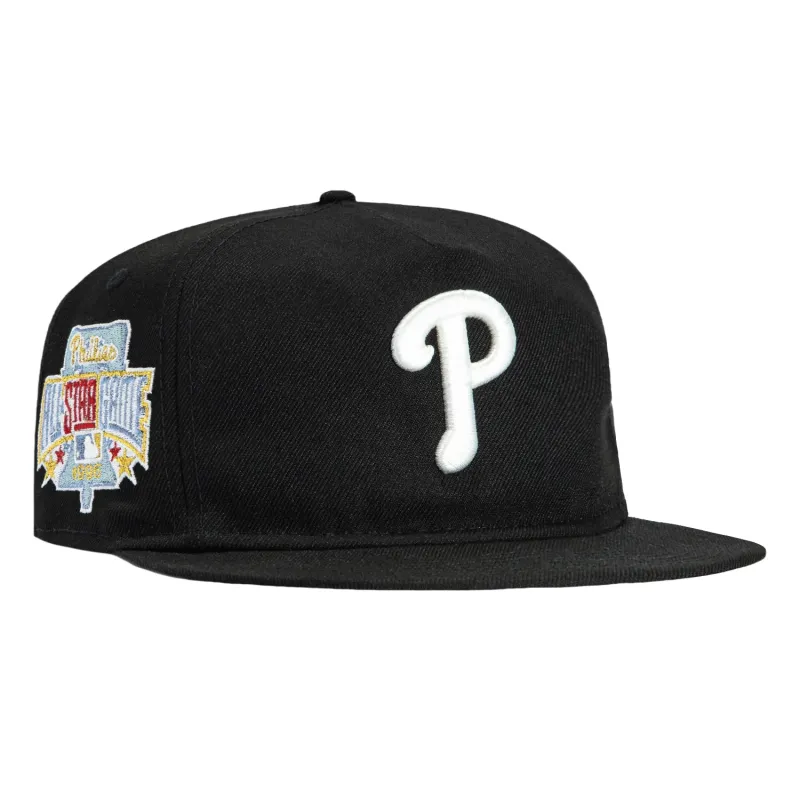 New Era 19Twenty Panther Philadelphia Phillies 1996 All Star Game Patch Snapback Hat - Black made by New Era