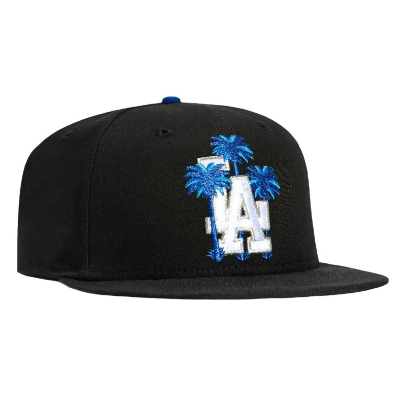 New Era 59Fifty Los Angeles Dodgers Palm Tree Hat - Black, Royal sold by Hat Club