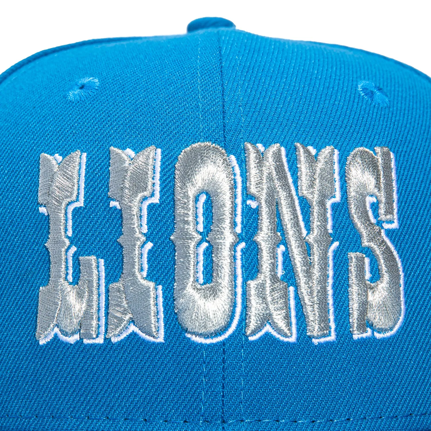New Era 59Fifty Detroit Lions Word Hat - Light Blue, Metallic Silver sold by Hat Club product image thumbnail 4