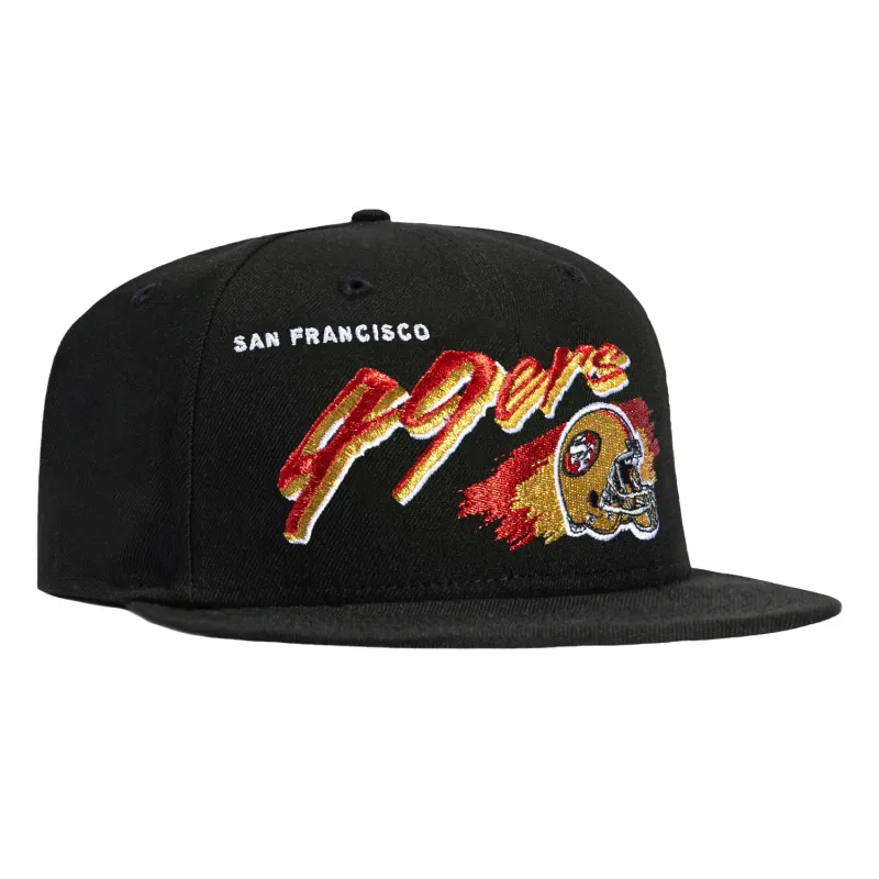 New Era 59Fifty San Francisco 49ers Retro Brush Hat - Black sold by Hat Club