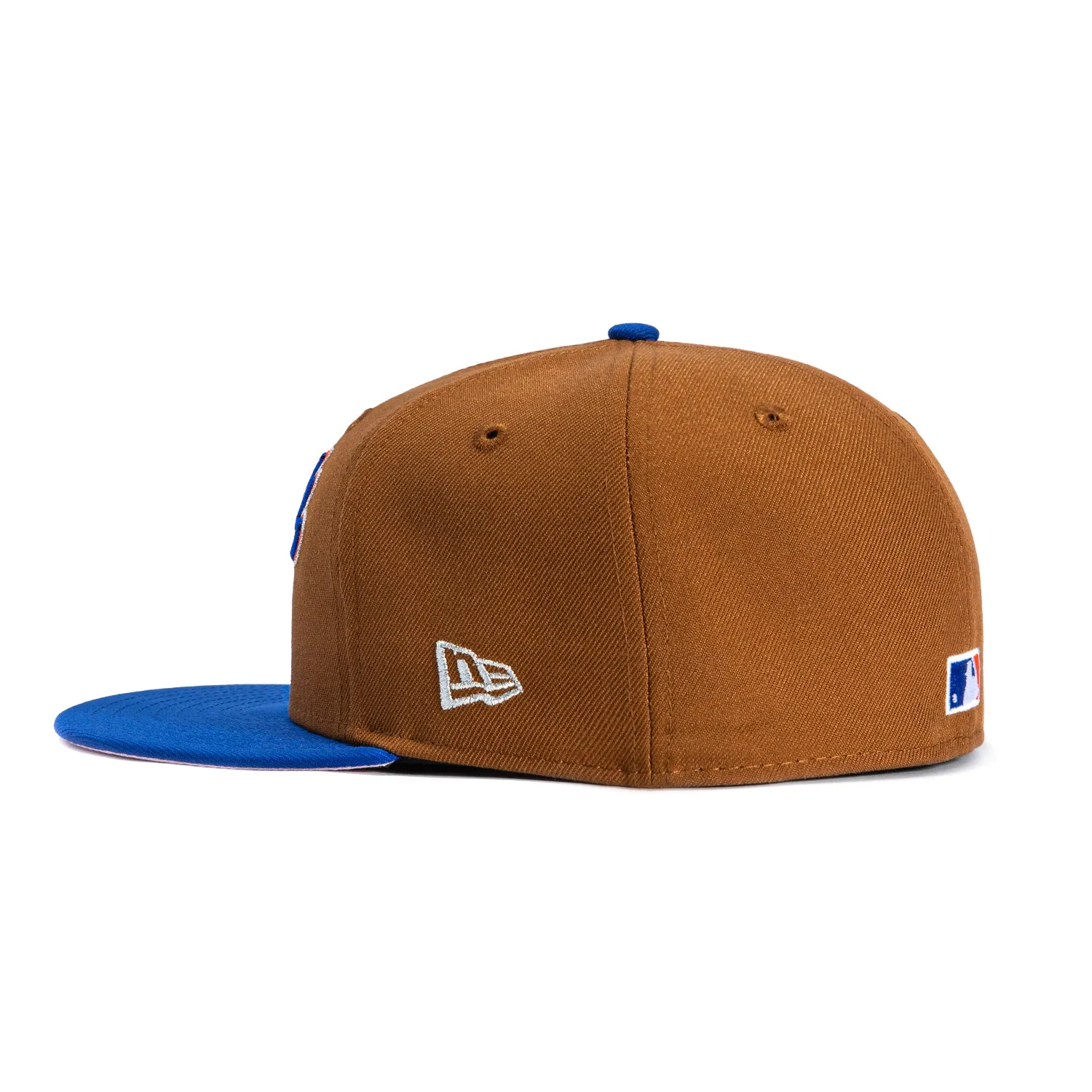 New Era 59Fifty Toasted Peanut New York Mets 1969 World Series Patch Script Pink UV Hat - Khaki, Royal sold by Hat Club product image thumbnail 3