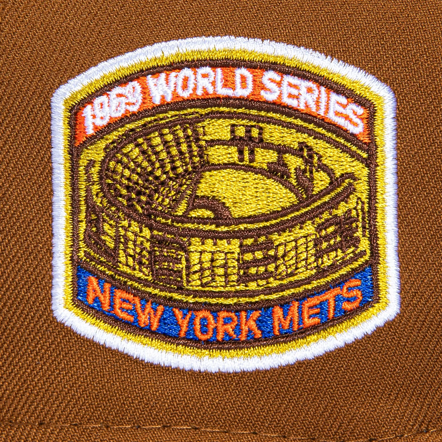 New Era 59Fifty Toasted Peanut New York Mets 1969 World Series Patch Script Pink UV Hat - Khaki, Royal sold by Hat Club product image thumbnail 5
