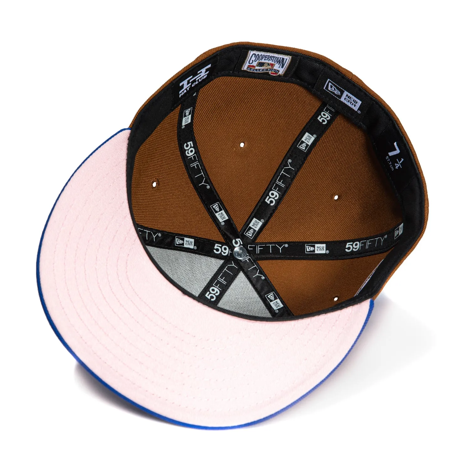 New Era 59Fifty Toasted Peanut New York Mets 1969 World Series Patch Script Pink UV Hat - Khaki, Royal sold by Hat Club product image thumbnail 2