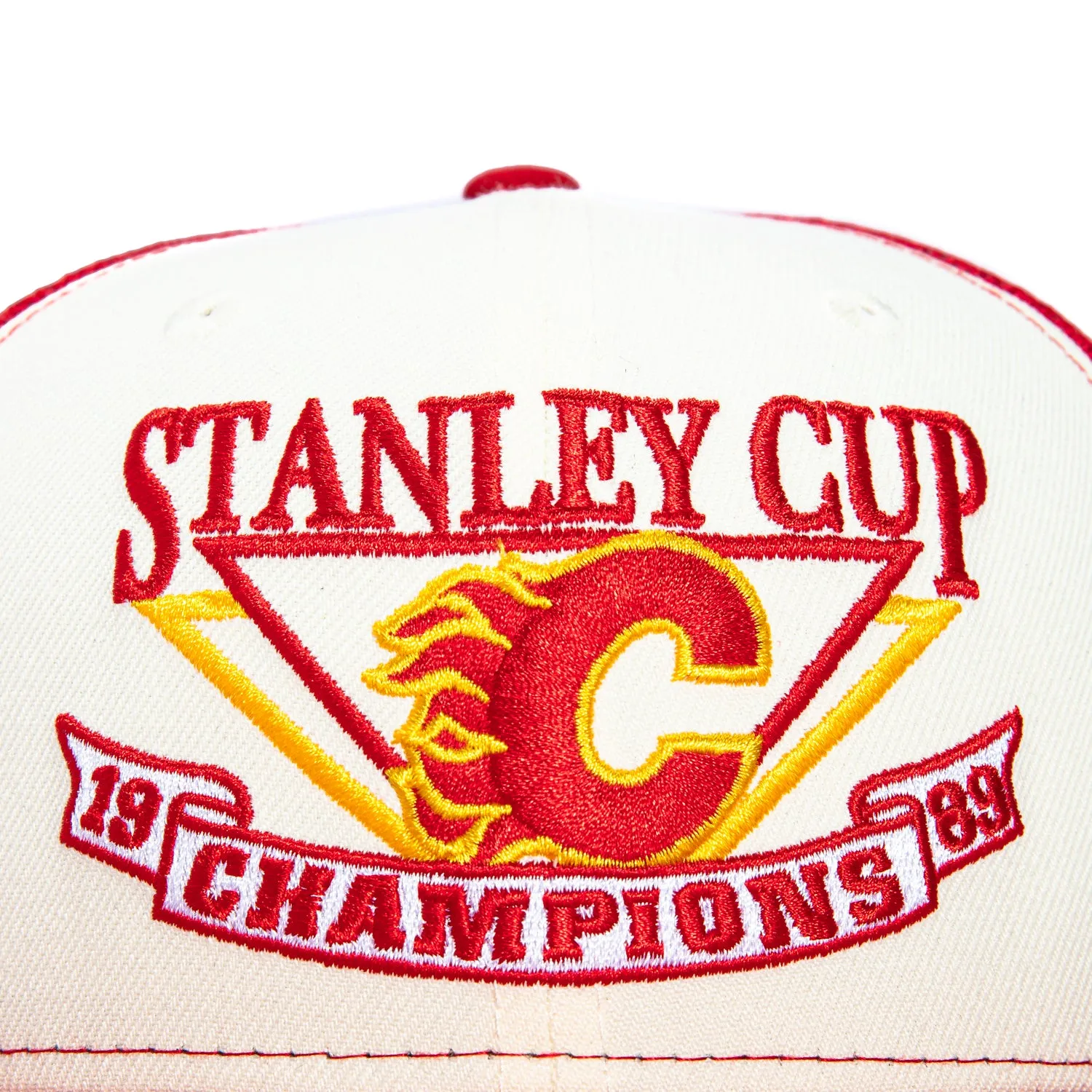 New Era 59Fifty Calgary Flames 1989 Champions Logo Trucker Hat - White, Red sold by Hat Club product image thumbnail 4