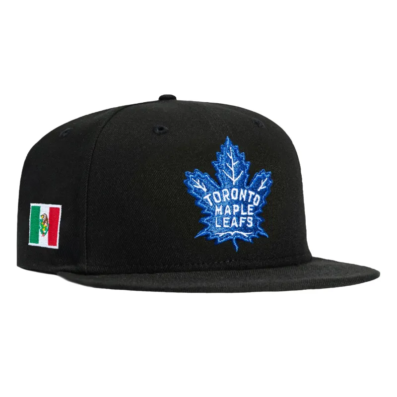 New Era 59Fifty Toronto Maple Leafs Mexico Flag Patch Hat - Black sold by Hat Club