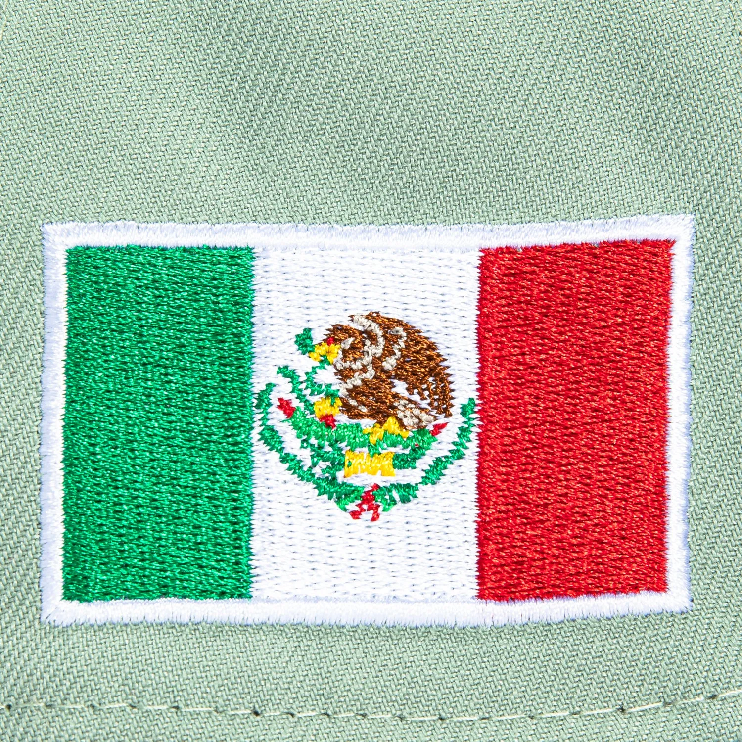 New Era 9Forty A-Frame Mexico World Baseball Classic Mexico Flag Patch Snapback Hat - Everest Green, Green sold by Hat Club product image thumbnail 4