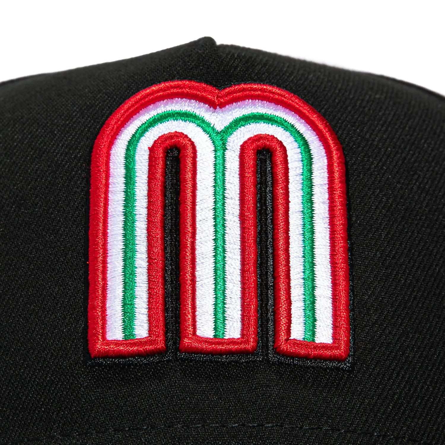 New Era 9Forty A-Frame Mexico World Baseball Classic Mexico Big Flag Patch Snapback Hat - Black sold by Hat Club product image thumbnail 3