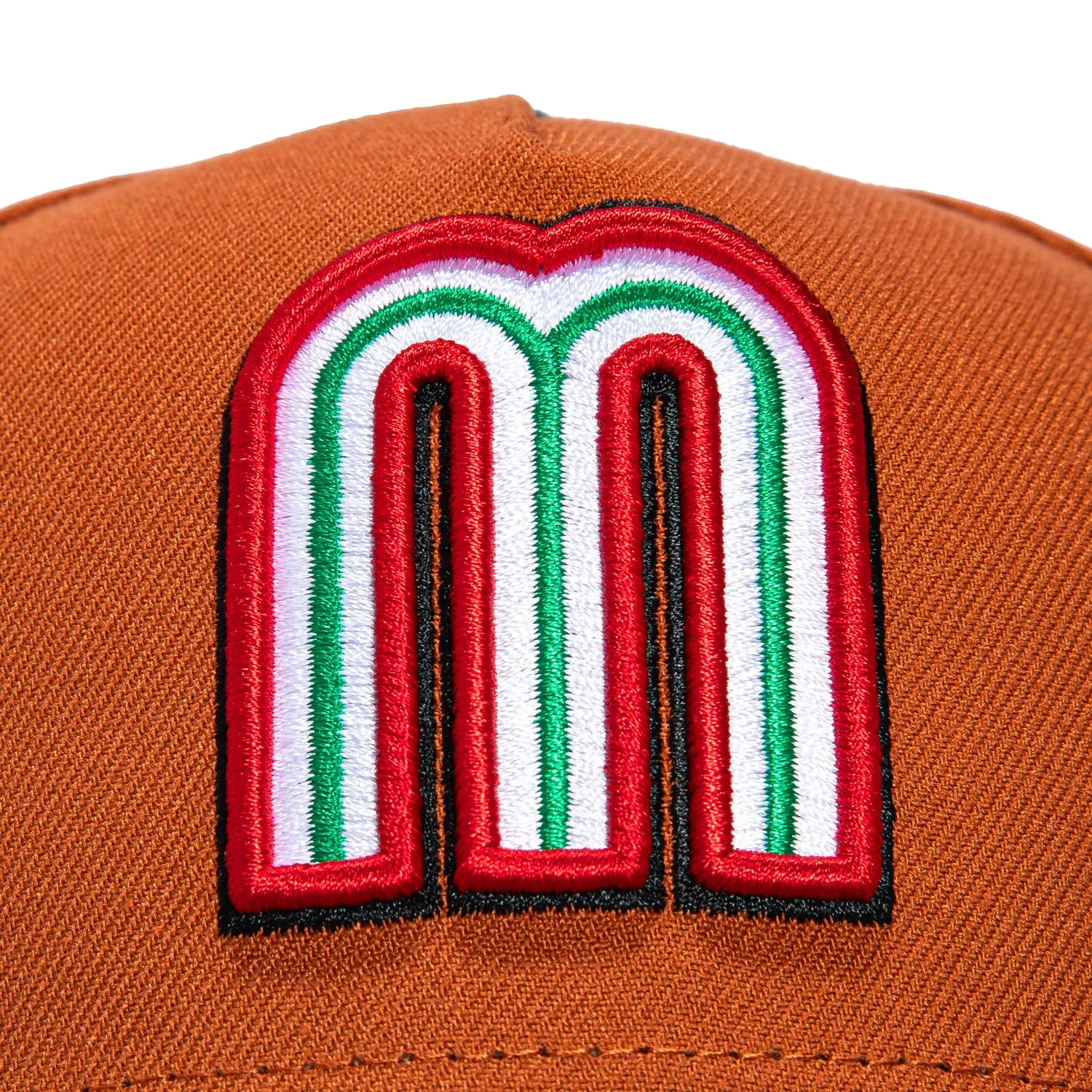 New Era 9Forty A-Frame Mexico World Baseball Classic Mexico Flag Patch Snapback Hat - Burnt Orange, Green sold by Hat Club product image thumbnail 3