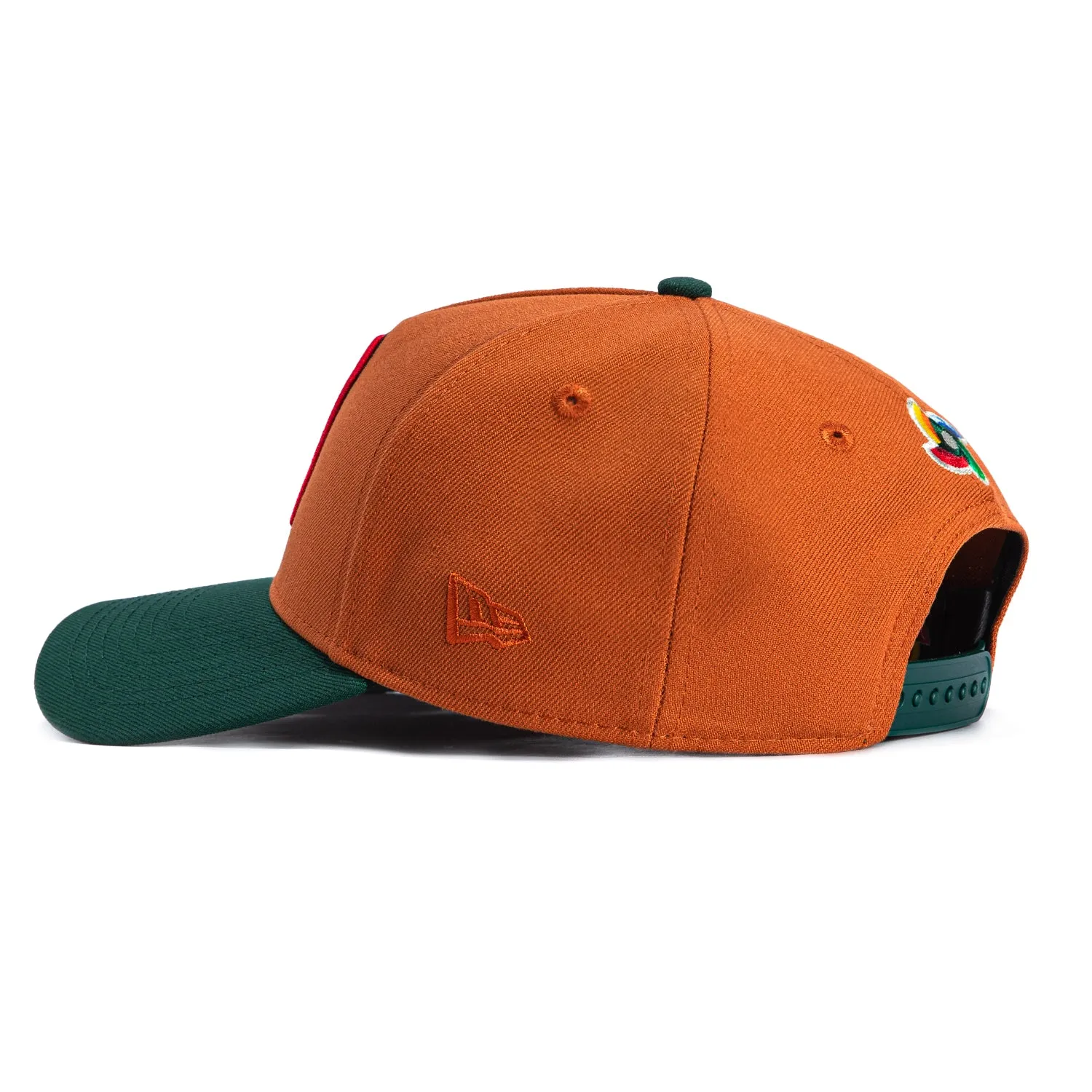New Era 9Forty A-Frame Mexico World Baseball Classic Mexico Flag Patch Snapback Hat - Burnt Orange, Green sold by Hat Club product image thumbnail 2