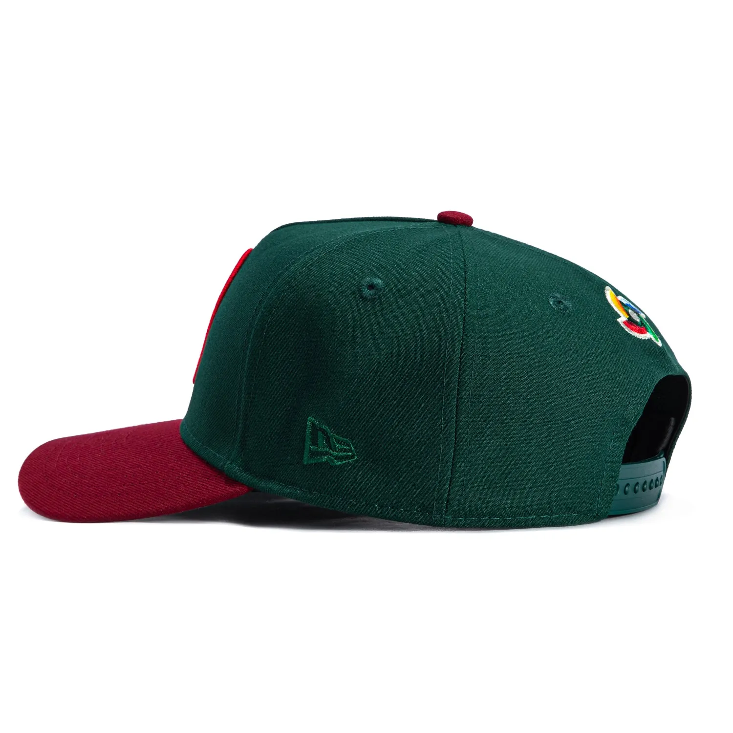 New Era 9Forty A-Frame Mexico World Baseball Classic Mexico Flag Patch Snapback Hat - Green, Cardinal sold by Hat Club product image thumbnail 2