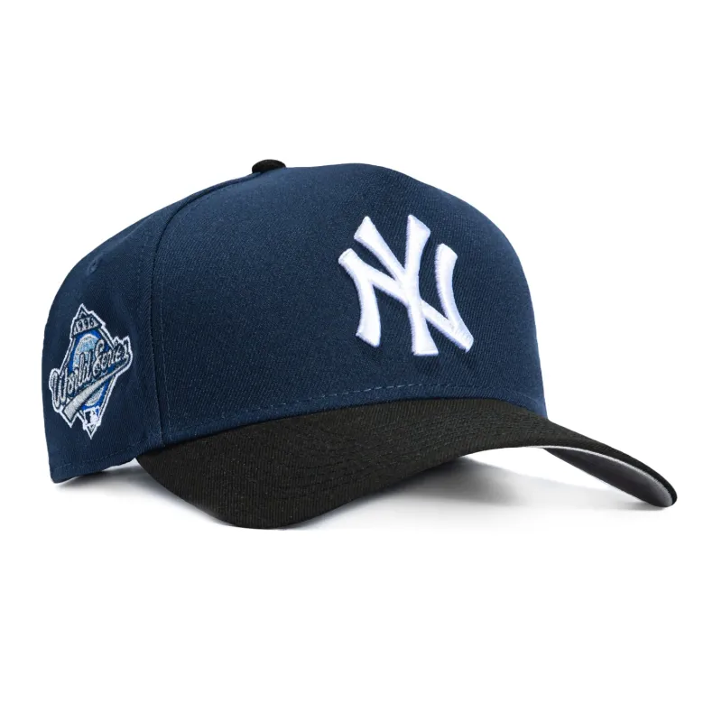 New Era 9Forty A-Frame New York Yankees 1996 World Series Patch Snapback Hat - Navy, Black sold by Hat Club