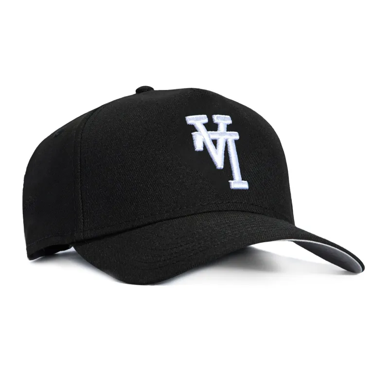 New Era 9Forty A-Frame Los Angeles Dodgers Upside Down Snapback Hat - Black, White sold by Hat Club