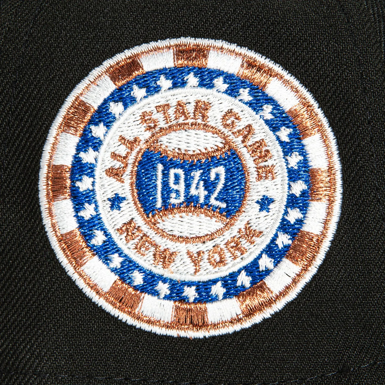 New Era 9Forty A-Frame New York Yankees 1942 All Star Game Patch Snapback Hat - Black, Ivory, Metallic Copper sold by Hat Club product image thumbnail 4