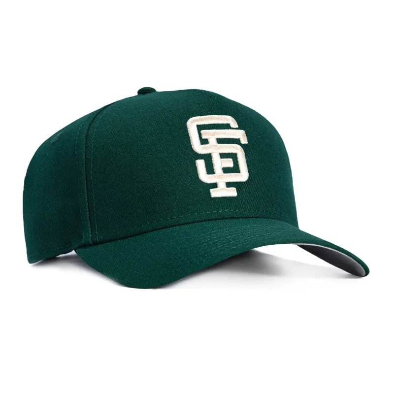 New Era 9Forty A-Frame San Francisco Giants Snapback Hat - Green, Ivory sold by Hat Club
