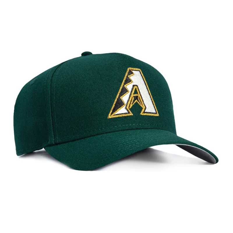 New Era 9Forty A-Frame Arizona Diamondbacks Snapback A Hat - Green, Ivory sold by Hat Club