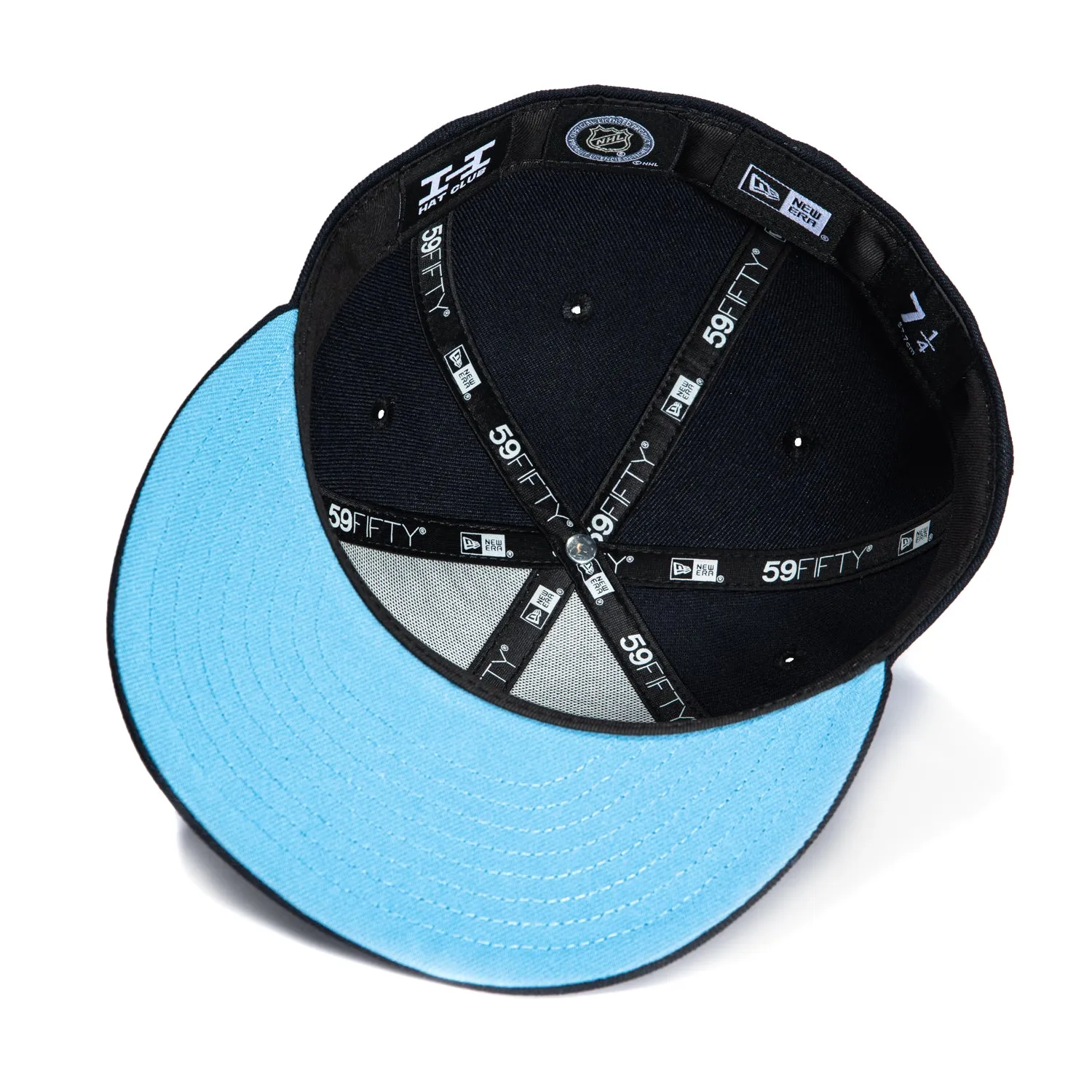 New Era 59Fifty Dia de Los Muertos Edmonton Oilers Petroleros Light Blue UV Hat - Navy sold by Hat Club product image thumbnail 2