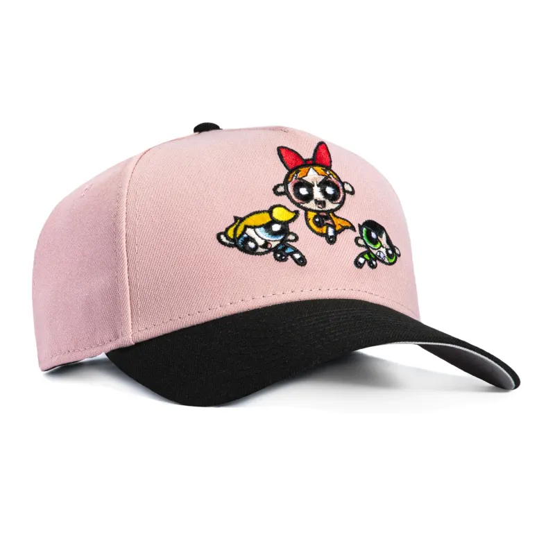 New Era 9Forty A-Frame Powerpuff Girls Snapback Hat - Pink, Black made by New Era