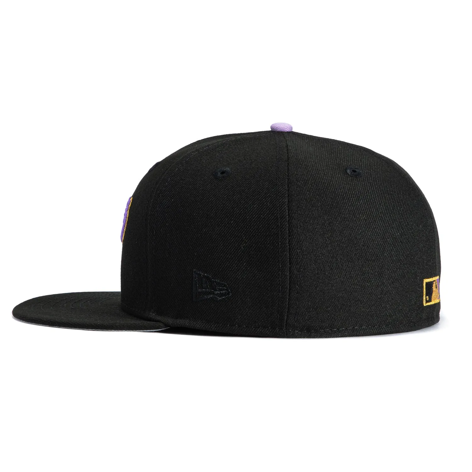 New Era 59Fifty San Francisco Giants 25th Anniversary Patch Script Hat - Black, Lavender, Metallic Gold sold by Hat Club product image thumbnail 3
