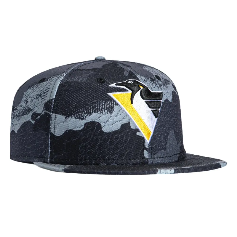 New Era 59Fifty Camo Skin Pittsburgh Penguins 1992 Hat - Black sold by Hat Club