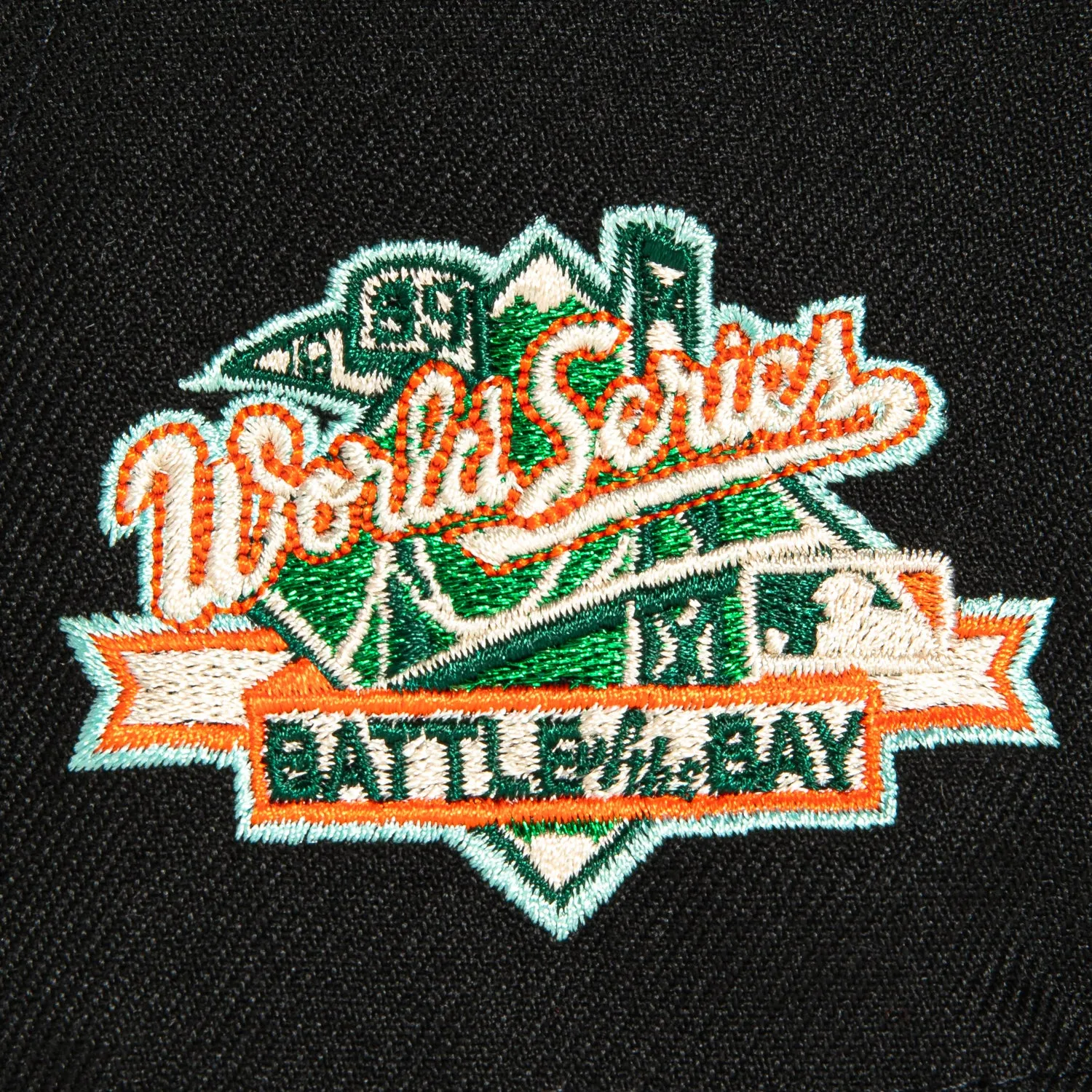 New Era 59Fifty San Francisco Giants Battle of the Bay Patch Script Hat - Black, Orange sold by Hat Club product image thumbnail 5