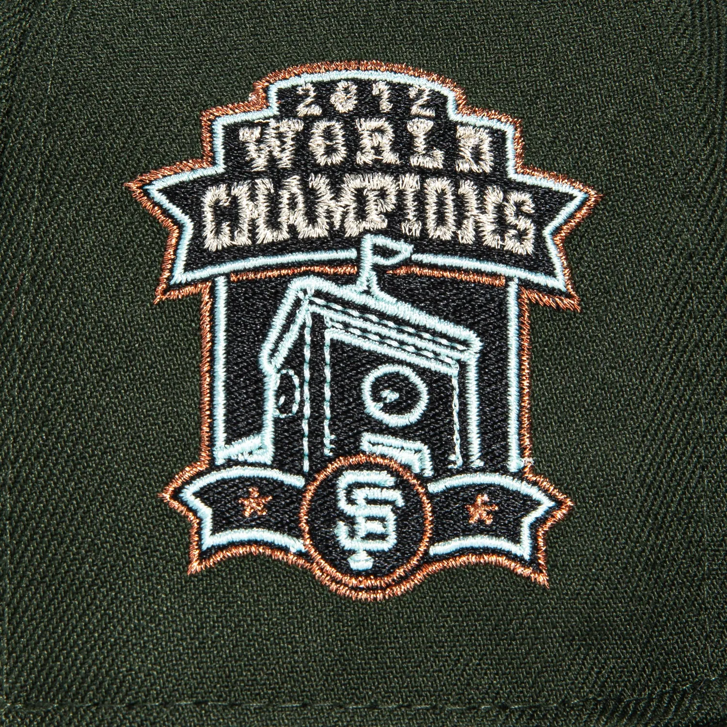 New Era 59Fifty San Francisco Giants 2012 World Series Champions Patch Hat - Green, White, Metallic Copper sold by Hat Club product image thumbnail 5