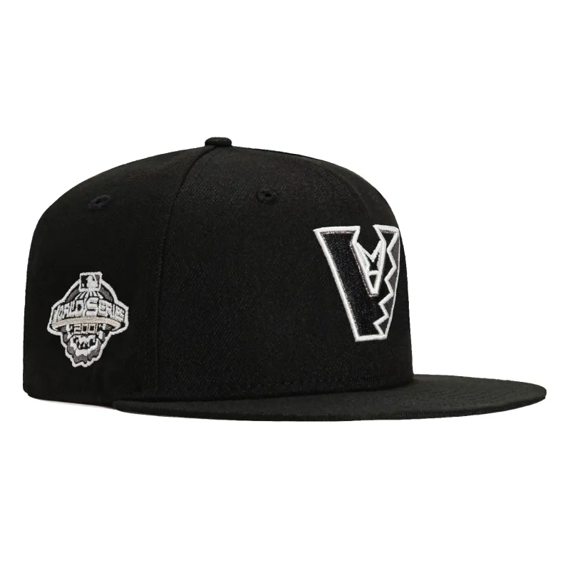 New Era 59Fifty Glow in the Dark Arizona Diamondbacks 2001 World Series Patch Upside Down Hat - Black, White made by New Era
