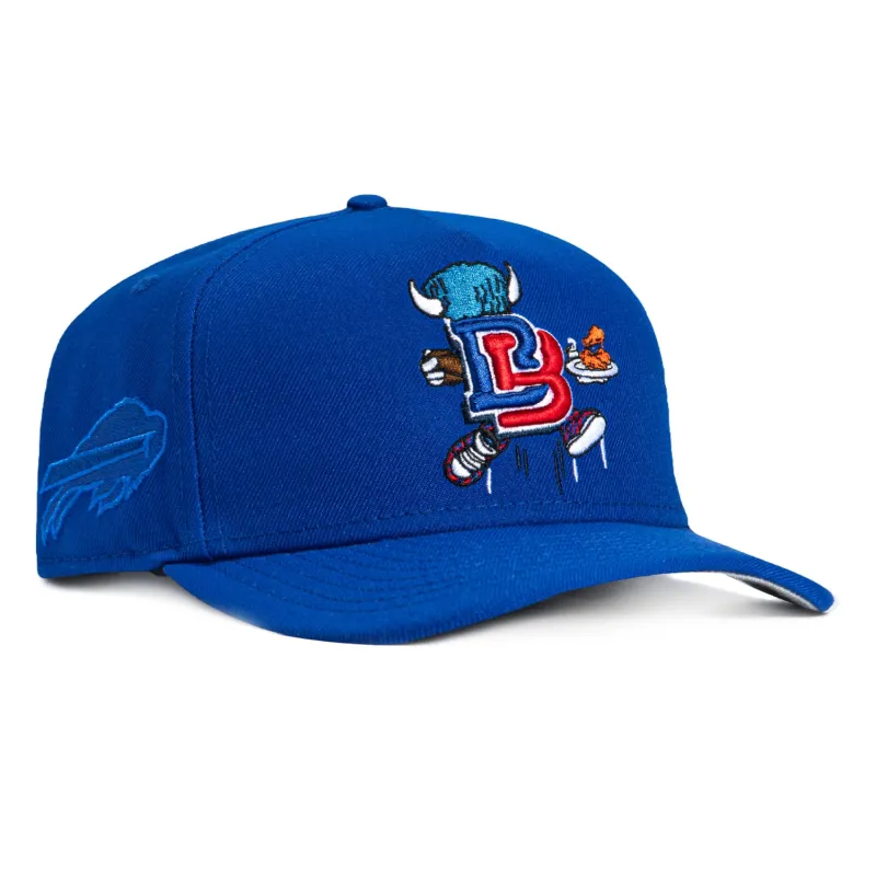 New Era 9Fifty A-Frame Cartoon Buffalo Bills Logo Patch Snapback Hat - Royal made by New Era