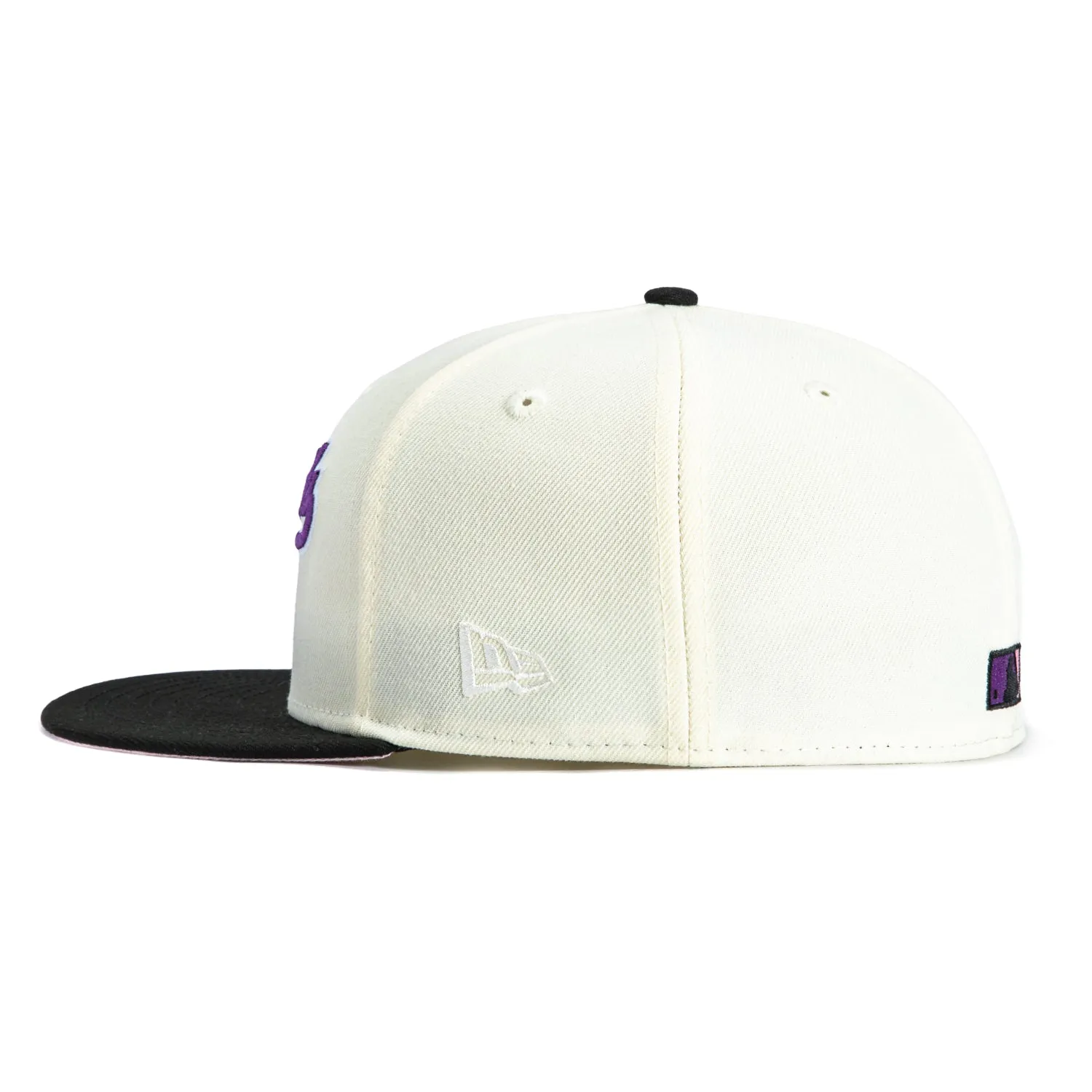 New Era 59Fifty Arizona Diamondbacks 2001 World Series Patch Script Pink UV Hat - White, Black, Purple sold by Hat Club product image thumbnail 3