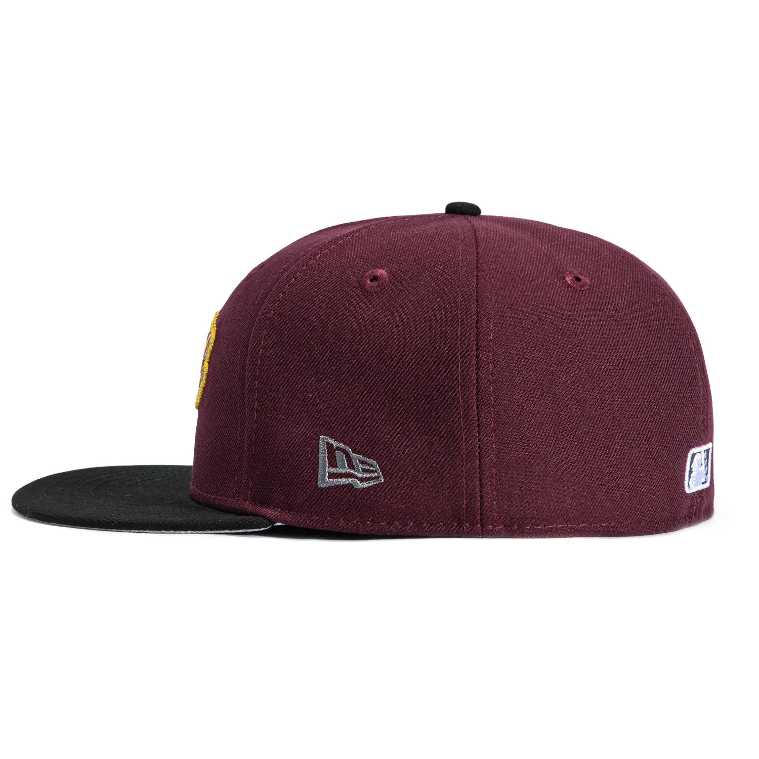 New Era 59Fifty Rancho Cucamonga Quakes 2015 All Star Game Patch Temblores Hat - Maroon, Black sold by Hat Club product image thumbnail 3