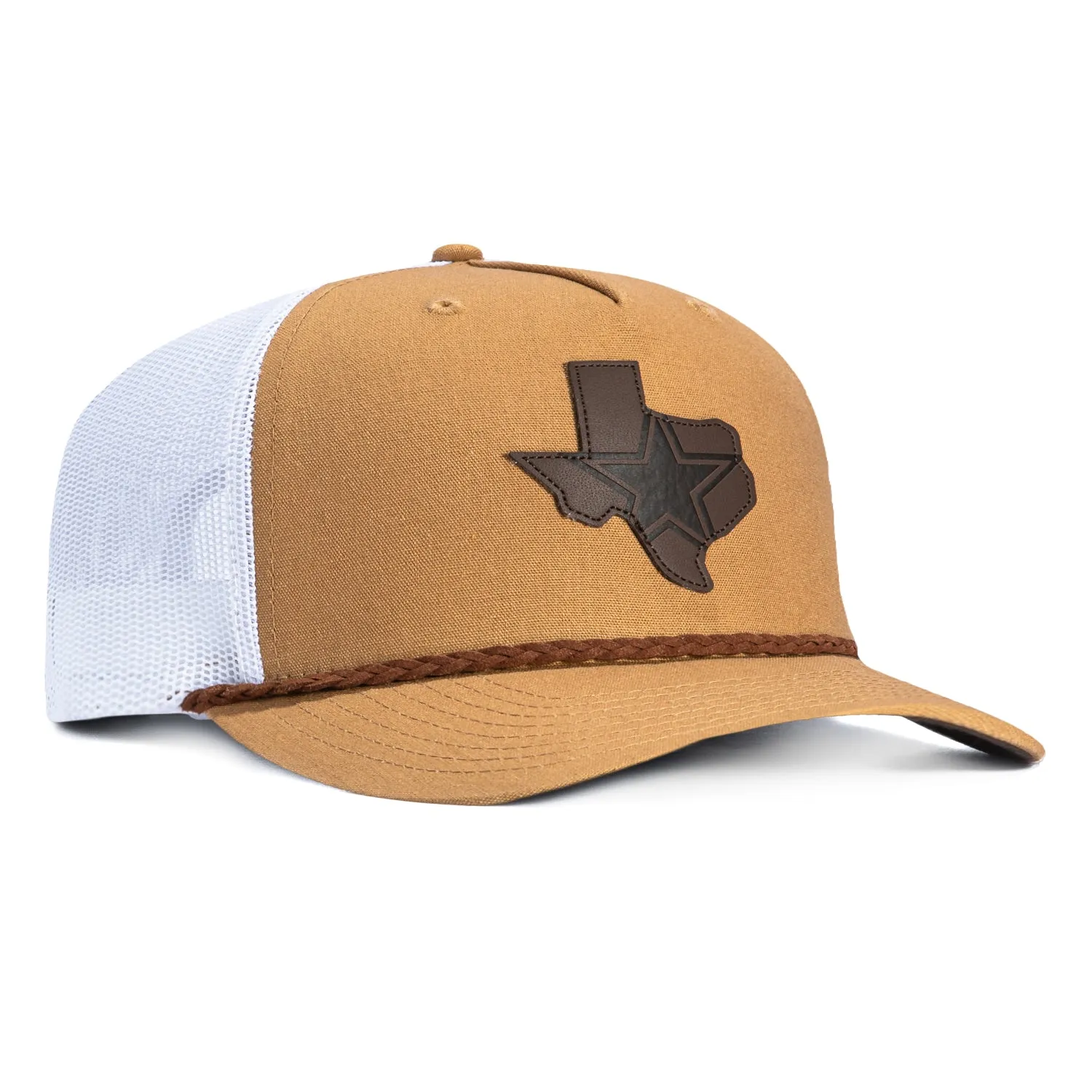Hooey Brand Dallas Cowboys State Trucker Snapback Rope Hat - Tan sold by Hat Club