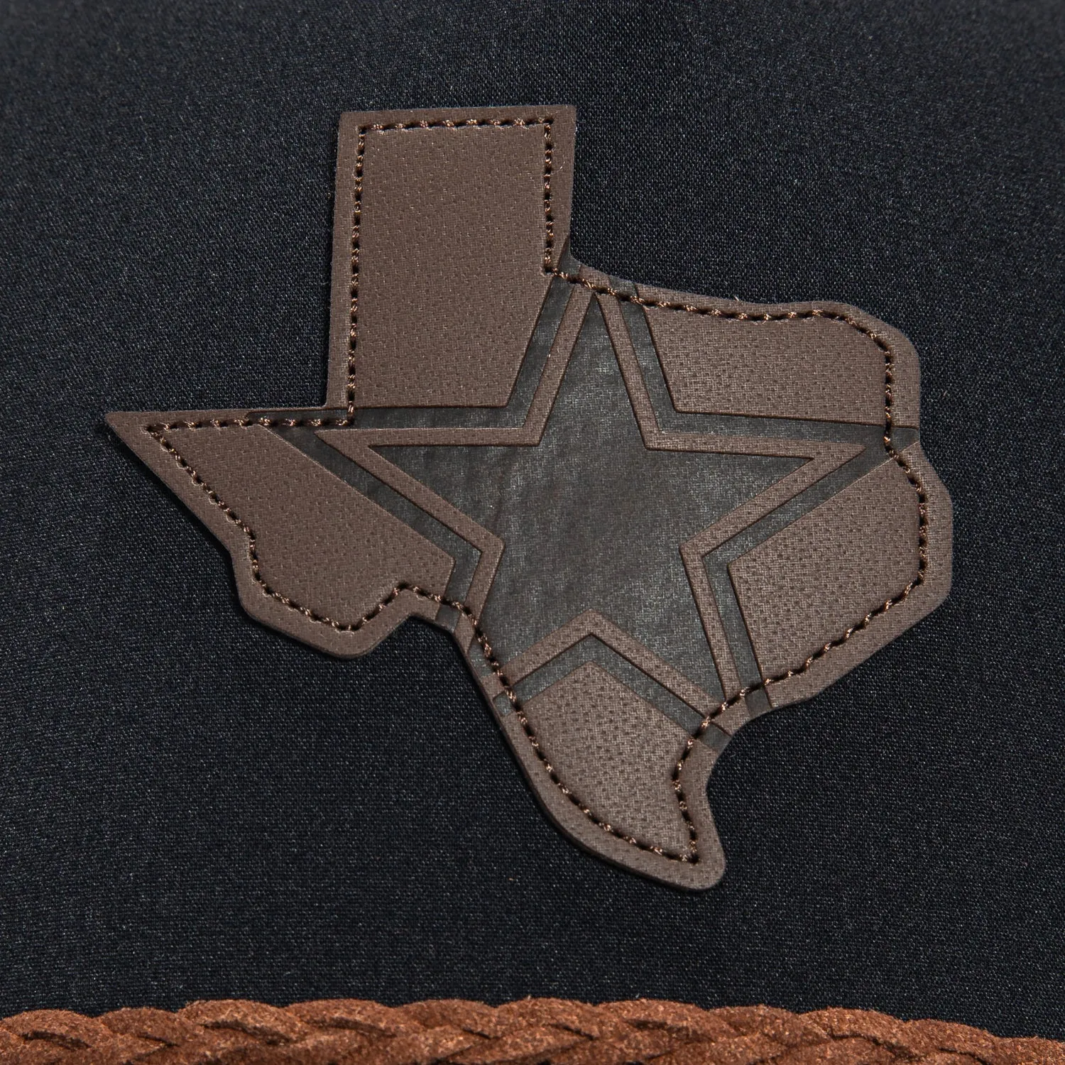 Hooey Brand Dallas Cowboys State Trucker Snapback Rope Hat - Black sold by Hat Club product image thumbnail 3