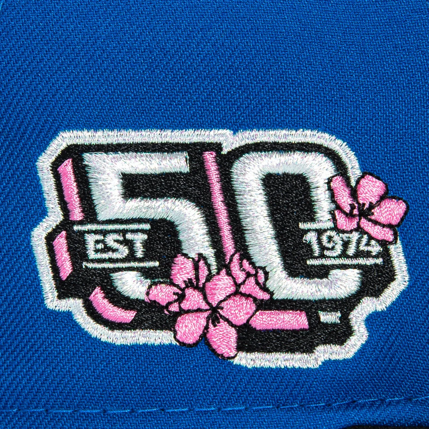 New Era 59Fifty Washington Capitals 50th Anniversary Patch Blossom Hat - Royal, Black sold by Hat Club product image thumbnail 5