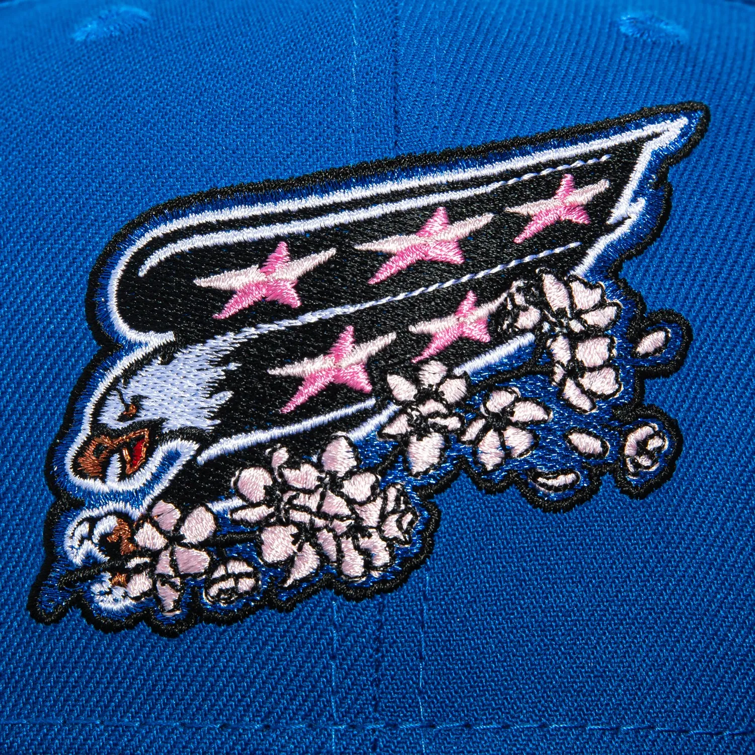 New Era 59Fifty Washington Capitals 50th Anniversary Patch Blossom Hat - Royal, Black sold by Hat Club product image thumbnail 4