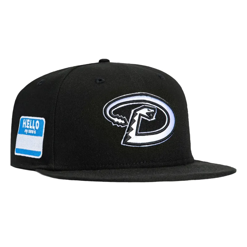 New Era 59Fifty Arizona Diamondbacks My Name Is Patch D Hat - Black, White made by New Era