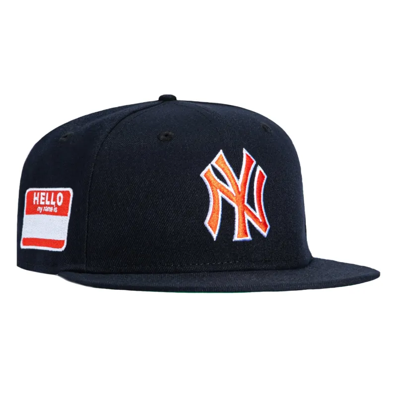 New Era 59Fifty New York Yankees My Name Is Patch Hat - Navy, Red made by Hat Club