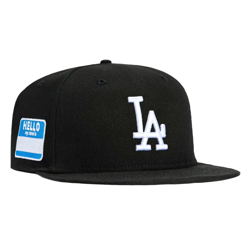New Era 59Fifty Los Angeles Dodgers My Name Is Patch Hat - Black, White made by New Era