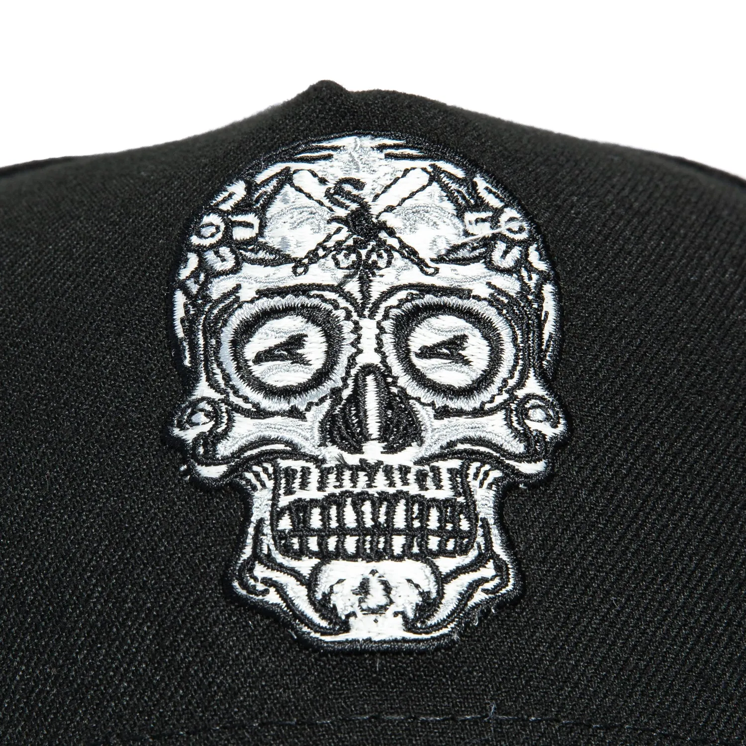 New Era 9Forty A-Frame Chicago White Sox Sugar Skull Snapback Hat - Black sold by Hat Club product image thumbnail 3