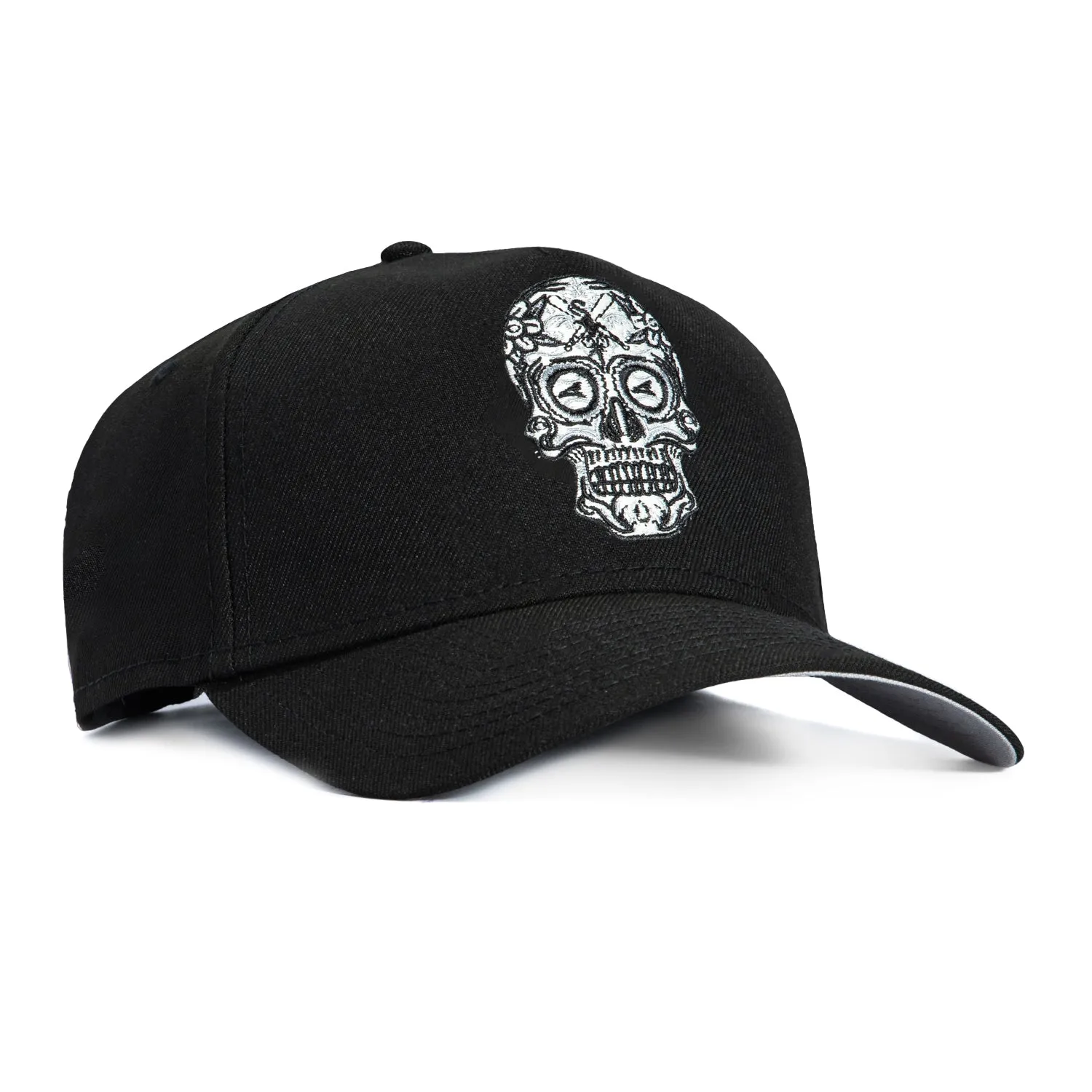 New Era 9Forty A-Frame Chicago White Sox Sugar Skull Snapback Hat - Black sold by Hat Club