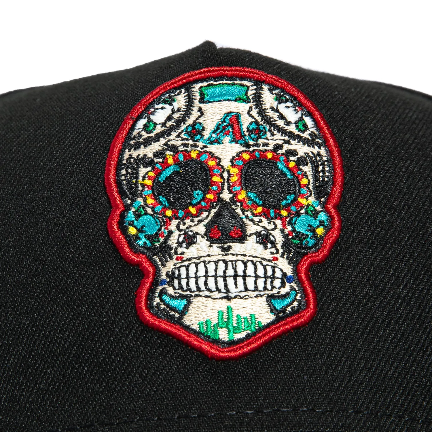 New Era 9Forty A-Frame Arizona Diamondbacks Sugar Skull Snapback Hat - Black sold by Hat Club product image thumbnail 3