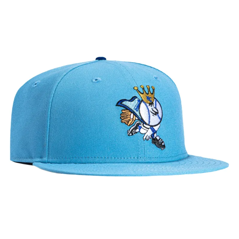 New Era 59Fifty Kansas City Royals Mr. Royal Pitch Hat - Light Blue sold by Hat Club