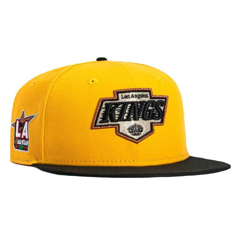 New Era 59Fifty Los Angeles Kings 2017 All Star Game Patch Hat - Gold, Black sold by Hat Club