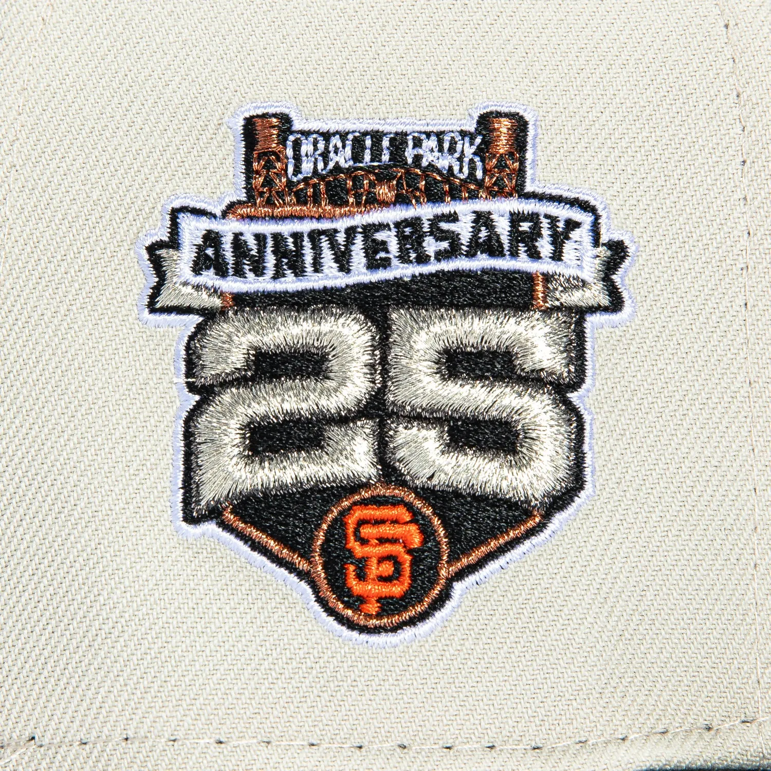 New Era 59Fifty San Francisco Giants 25th Anniversary Stadium Patch Script Hat - Stone, Black, Orange sold by Hat Club product image thumbnail 5