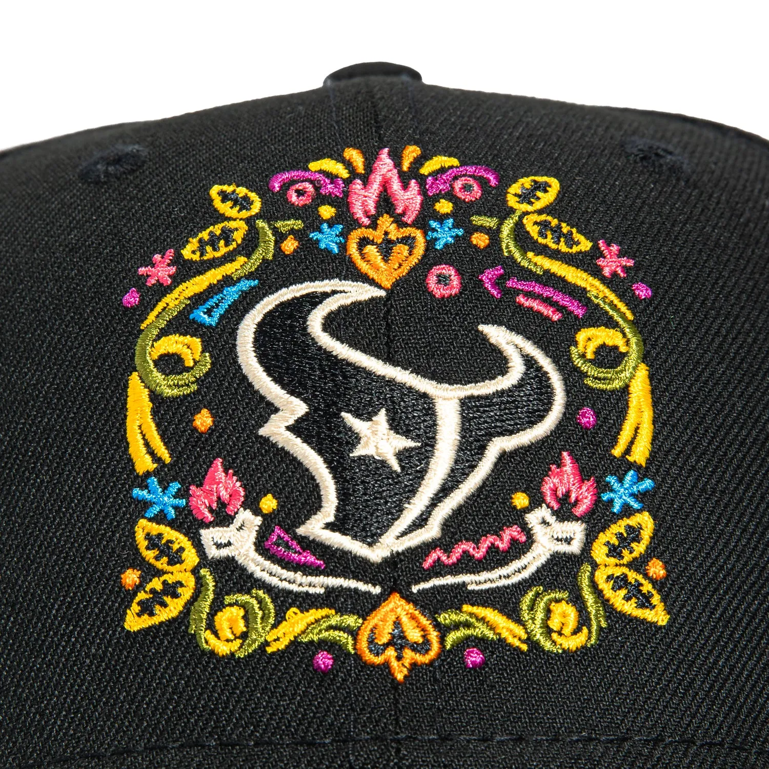 New Era 9Seventy Houston Texans Hasta La Muerte Stretch Snapback Hat - Black sold by Hat Club product image thumbnail 3