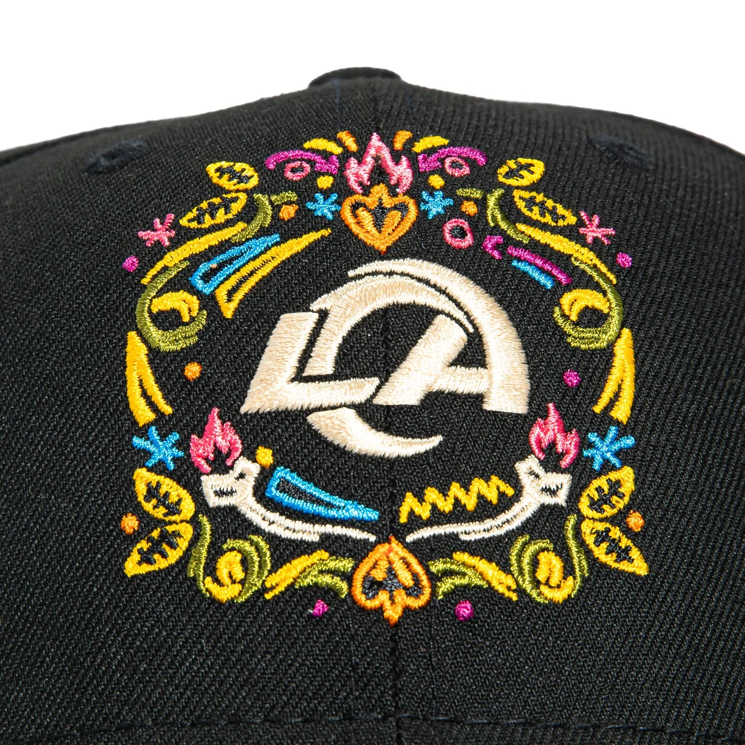 New Era 9Seventy Los Angeles Rams Hasta La Muerte Stretch Snapback Hat - Black sold by Hat Club product image thumbnail 3