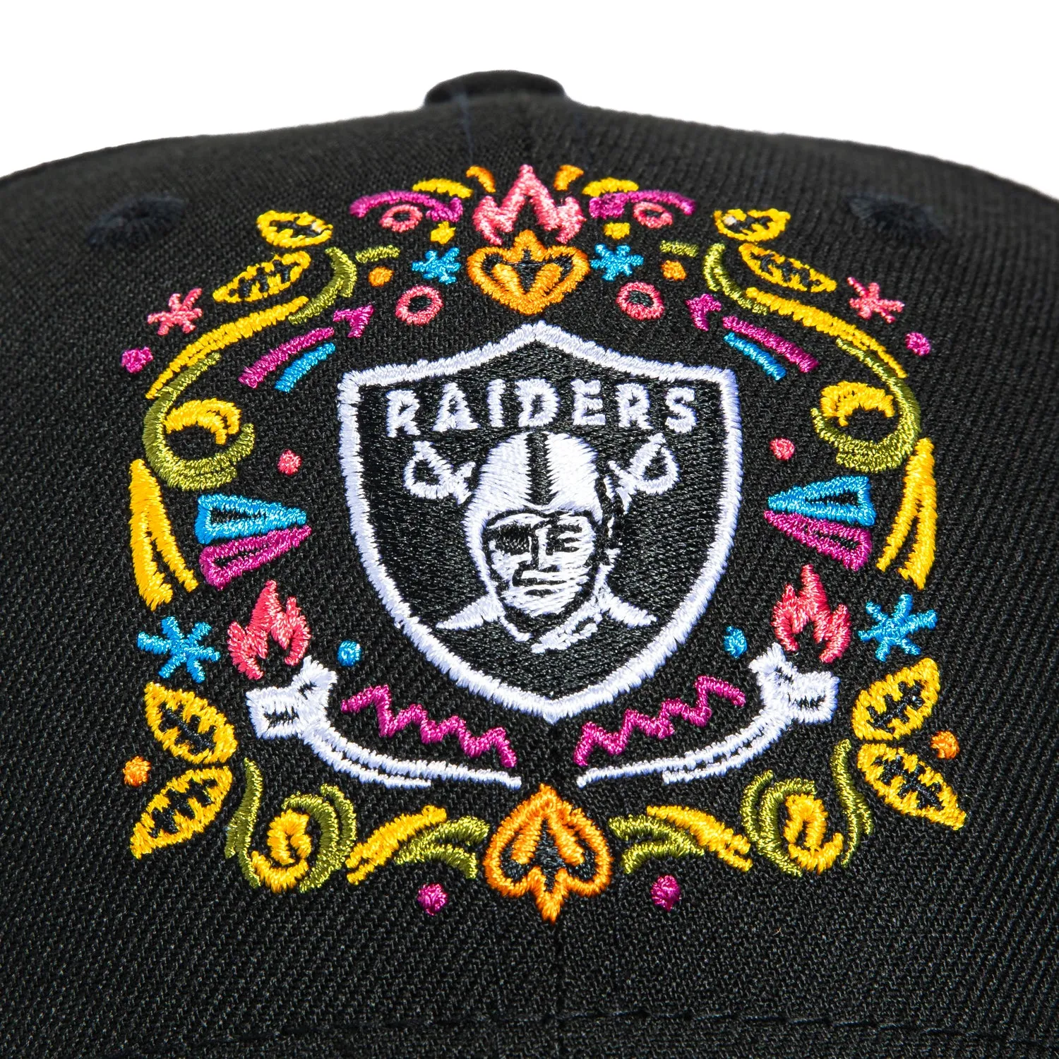 New Era 9Seventy Las Vegas Raiders Hasta La Muerte Stretch Snapback Hat - Black sold by Hat Club product image thumbnail 3